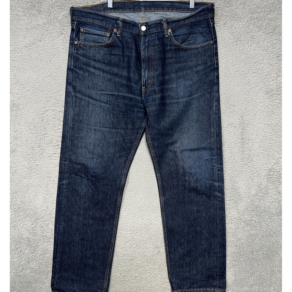 Levi's 505 Jeans Men's Size 38x32 (39x30) Blue Denim Mid Rise Straight Regular